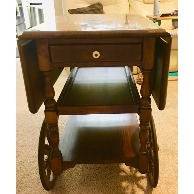 1960s Ethan Allen Bar Tea Cart Chairish