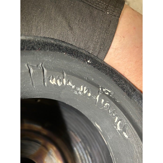 Black Jean Roger Antiqued Platinum Glazed Porcelain Gourd Lamps, a Pair For Sale - Image 8 of 11