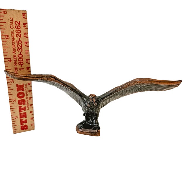 Mid 20th Century Wm. Otto Bronze "Teratornis" Prehistoric Vulture Sculpture For Sale - Image 11 of 16