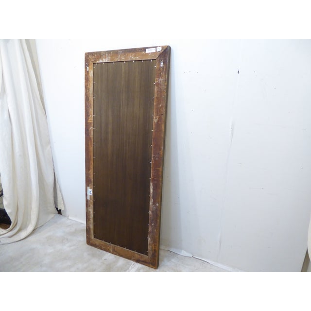 19th Century Dark Pewter Tone Silverleaf Mirror For Sale - Image 4 of 5