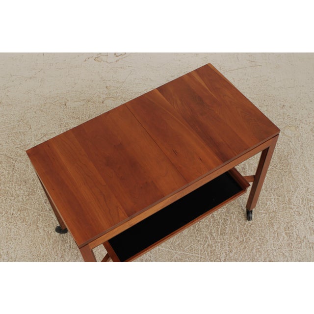 Stickley Modern Design Solid Cherry Serving Cart With Tray For Sale In Philadelphia - Image 6 of 18