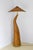 Mid Century Modern Sculptural Shroom Floor Lamp | Handcrafted Mushroom Rattan Statement Lighting For Sale - Image 4 of 4