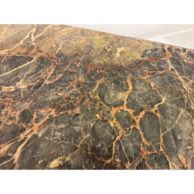 Sculptural Eye-Shaped Marble Coffee Table, 1980s For Sale - Image 13 of 15