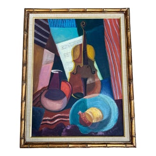1970’s Original Abstract Expressionist Still Life Painting For Sale