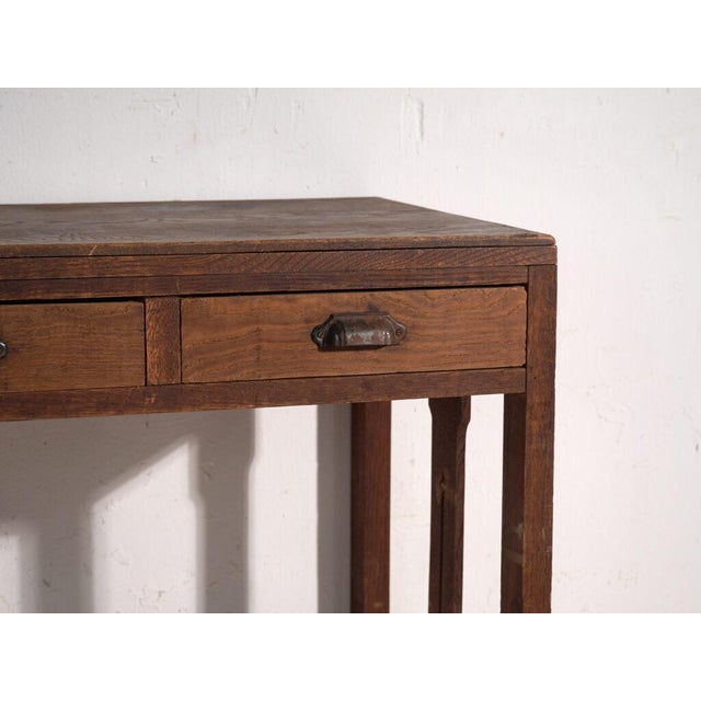 Wood Vintage Japanese Console Table in Wood, Japan, 1930 For Sale - Image 7 of 11