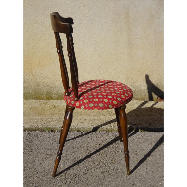 Wood and Fabric Chairs, Set of 2 For Sale - Image 13 of 18