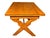 Mid 20th Century High Quality Cushman of Vermont Trestle Base/ Hard Rock Maple/Draw Leaf Table. For Sale - Image 4 of 11
