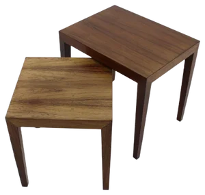 Palisander Side Tables by Severin Hansen, Denmark, 1960s, Set of 2