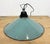 Industrial Petrol Enamel Factory Pendant Lamp, 1960s For Sale - Image 12 of 16