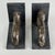 Pair of Vintage French Ceramic Art Deco Into Modern Sculptural Bookends of an Abstract Animal, in Metallic Finish For Sale - Image 12 of 12