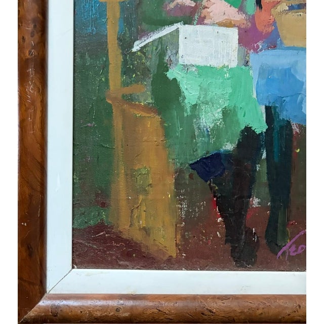 American Painter Ted Jaslow Painting - The Secret - Signed For Sale - Image 4 of 8