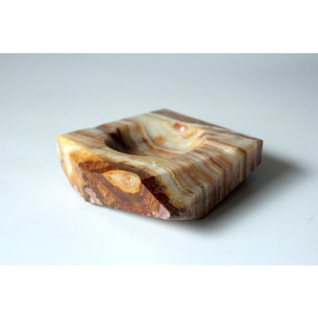 Handcarved Onyx Ashtray For Sale - Image 4 of 6