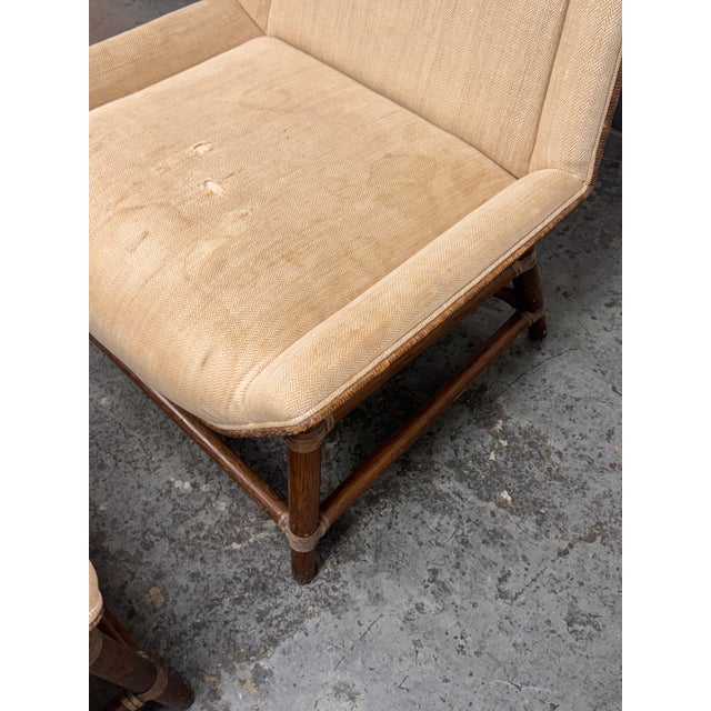 Early 21st Century McGuire Furniture Tansen Lounge Chair + Ottoman For Sale - Image 5 of 12