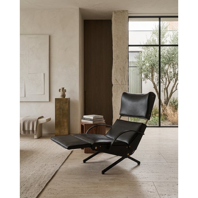 Black Second Edition P40/C Armchair by Osvaldo Borsani for Tecno, 1963 For Sale - Image 8 of 14
