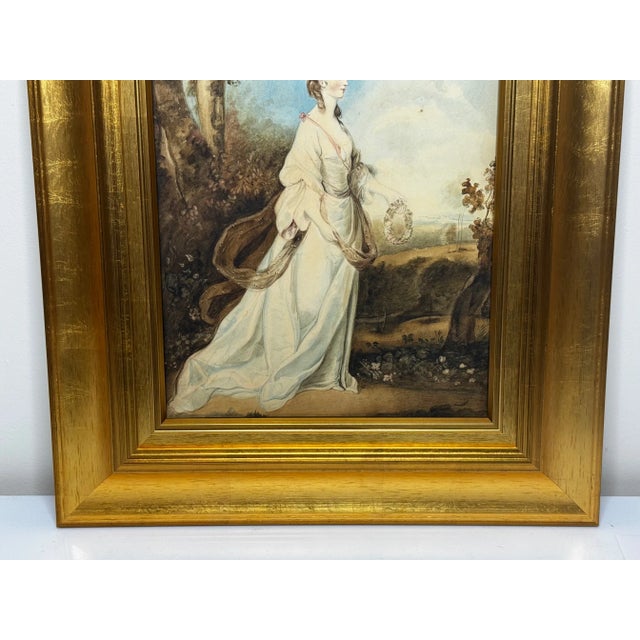 18th Century Portrait Painting Aurora Ascending Countess Lady Jane Stanhope in the Light of Dawn After Joshua Reynolds For Sale - Image 9 of 18