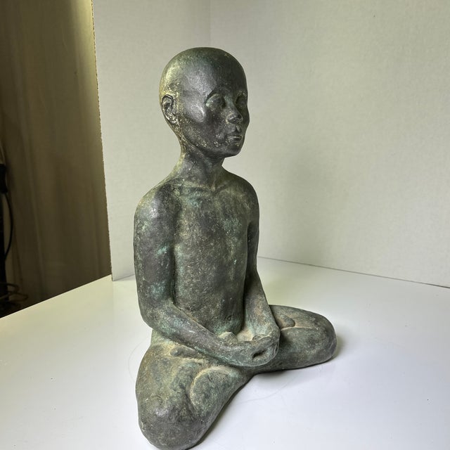 Early Bronze Boy Buddha… For Sale - Image 6 of 11