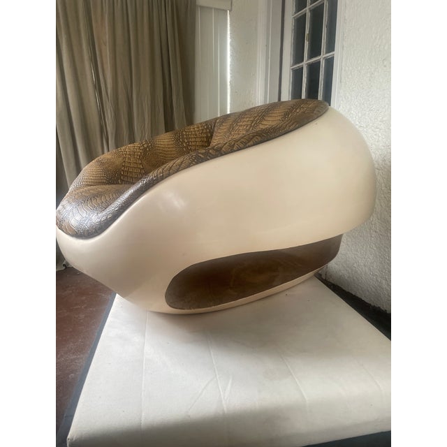 1968 Mid Century Modern Mario Sabot Space Age Pod Lounge Chairs - Set of 2 For Sale - Image 11 of 12