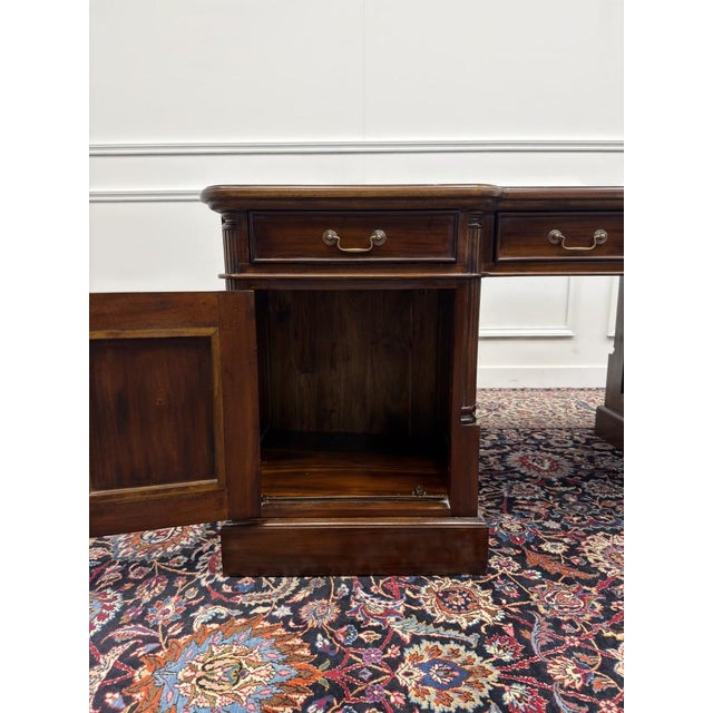 Large English Partner Desk For Sale - Image 13 of 18