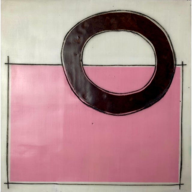 Encaustic Collage Installation by Gina Cochran - "The Enthusiast" - 16 Pieces For Sale - Image 6 of 18