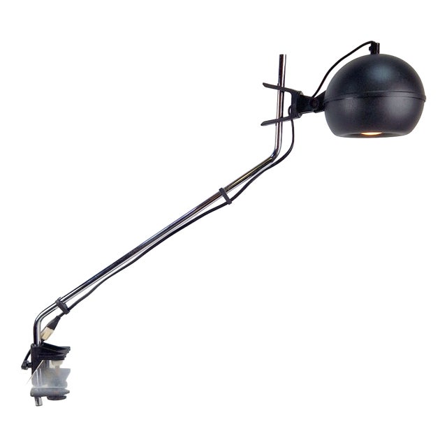 Vintage Space Age Clamp Desk Lamp, 1970s For Sale