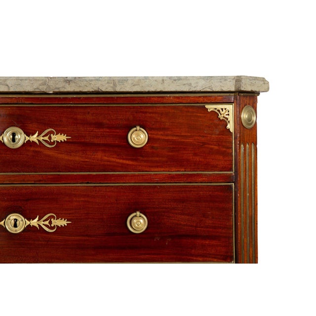 Fine Swedish Gustavian Mahogany Antique Chest of Drawers Commode Ca. 1780 For Sale - Image 10 of 18