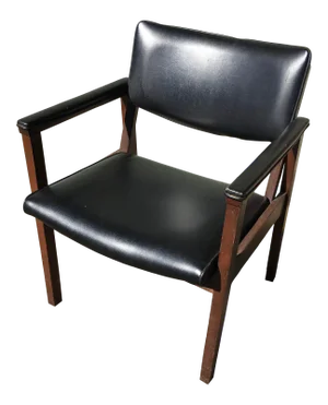 Mid 20th Century Boling Chair Company Faux Leather Arm Chair