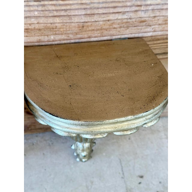 1980s Pair of Maitland-Smith Gilt Wall Brackets Shelves, Philippines For Sale - Image 5 of 11