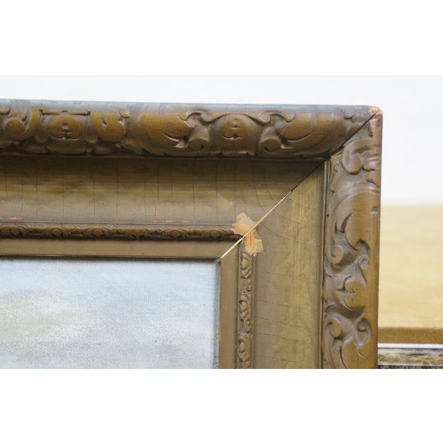 1916 Antique William Fitzmaurice Farm Sheep Pastoral Landscape Oil Painting For Sale - Image 11 of 12