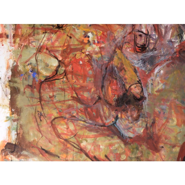 Vintage Large Scale Neo-Expressionist Figurative Oil Painting by Daniel David Fuentes For Sale In Monterey, CA - Image 6 of 8