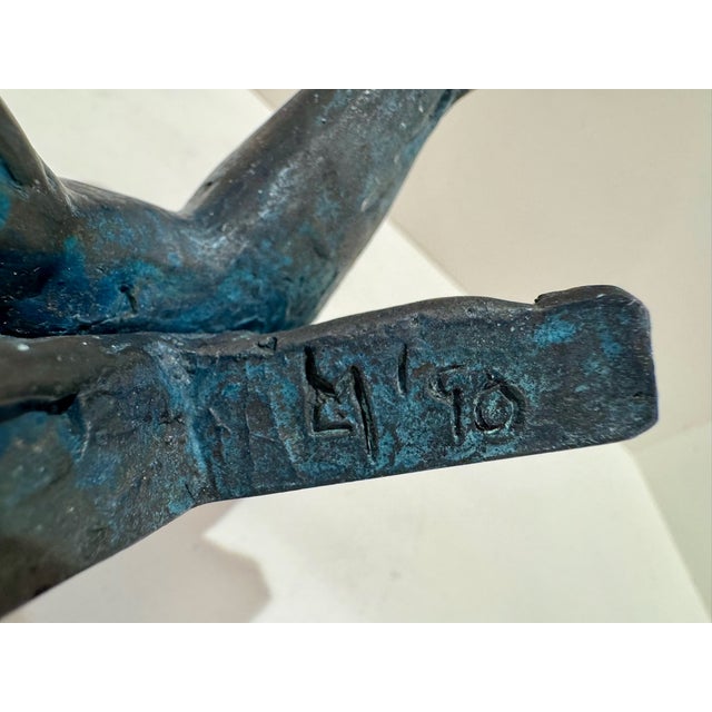 Metal 1960s Larry Mohr Bronze Erotic Nude Sculpture Signed From Artist Estate For Sale - Image 7 of 9