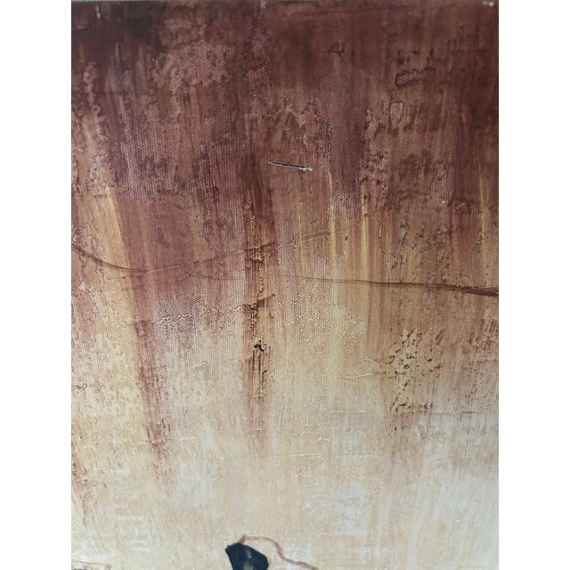 Large Peaceful Sitting Buddha Three Canvas Painting For Sale - Image 10 of 11