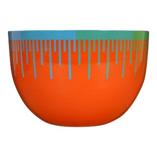 Richard Anuszkiewicz Op Art Enamel Bowl Made for the Hirshhorn Museum and Sculpture Garden, Smithsonian Institute, Washington d.c. 1976 For Sale