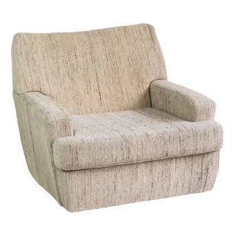 Gray Armchair on Castors, 1980s For Sale