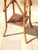 Vintage Chinese Asian Bamboo Side Table Plant Stand Red Chinoiserie Top For Sale - Image 15 of 15