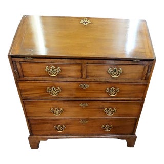 Georgian Mahogany Bureau, 1890s For Sale