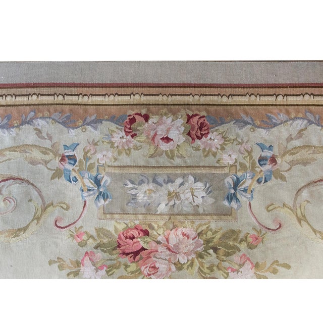 Late 20th Century Indian Aubusson Rug For Sale - Image 9 of 15