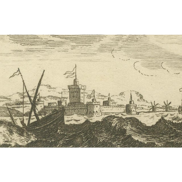 Peeters, The Dardanelles with Fortified Towers and Maritime Activity, 1680, Print For Sale - Image 3 of 7