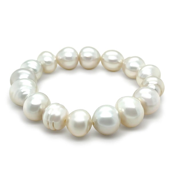 Paspaley Delfini South Sea Pearl Strand Bracelet 11–14mm For Sale - Image 4 of 10