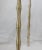 Wood and Brass Faux Bamboo Legs White Sofa Side Table, For Sale - Image 9 of 10