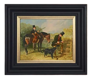 "October" Contemporary Reproduction Print on Canvas After Alfred Corbould, Framed