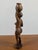 African Vintage African Wood Carving: Woman Balancing Water Jug For Sale - Image 3 of 5