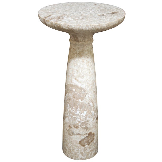 The unrivaled beauty of natural stone shines in this deceptively simple side table. The remarkable piece features a simple...