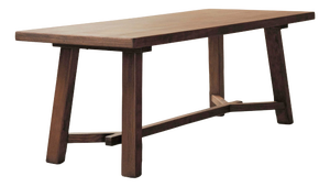 Brutalist Oak Dining Table, France, 1970s