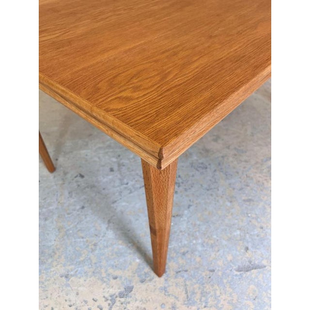 Extendable Oak Dining Table, Denmark, 1960s For Sale - Image 6 of 11