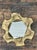 Late 20th Century Vintage Punch Cut Brass Mirror For Sale - Image 5 of 12