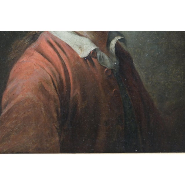 Child with a Hat, 1800s, Oil on Canvas For Sale - Image 3 of 8