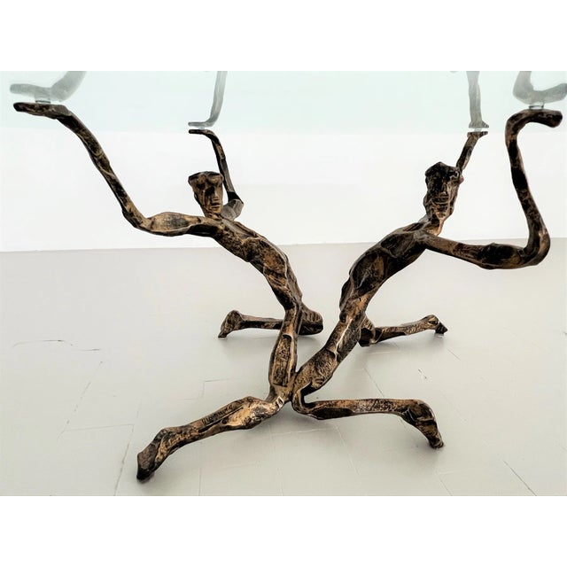 Brutalist Trinidad Coffee Table in Bronze by Salvino Marsura, 1960 For Sale - Image 11 of 13