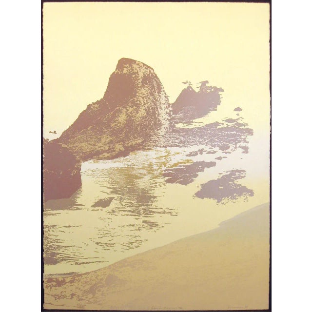 1978 "Gaea's Morning I, II, III" Abstract Ethereal Seascape Serigraph Triptych - Set of 3 For Sale - Image 4 of 11