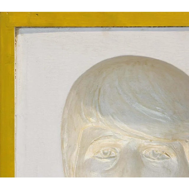 Paint 21st Century Set of 4 Realistic Optical Illusion Cast Stone Portraits of the Beatles by David Adickes For Sale - Image 7 of 13