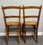 Wood A Pair of Antique Ladder Back Chairs With Caned Seats For Sale - Image 7 of 8